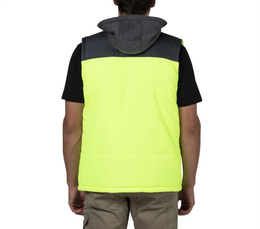 Hi Vis Hette Arbeidsvest Gul Svart Larve