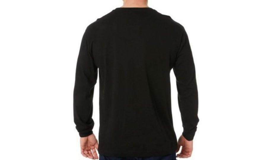 Ikonblokk Langermet T-skjorte Svart Gul Larve