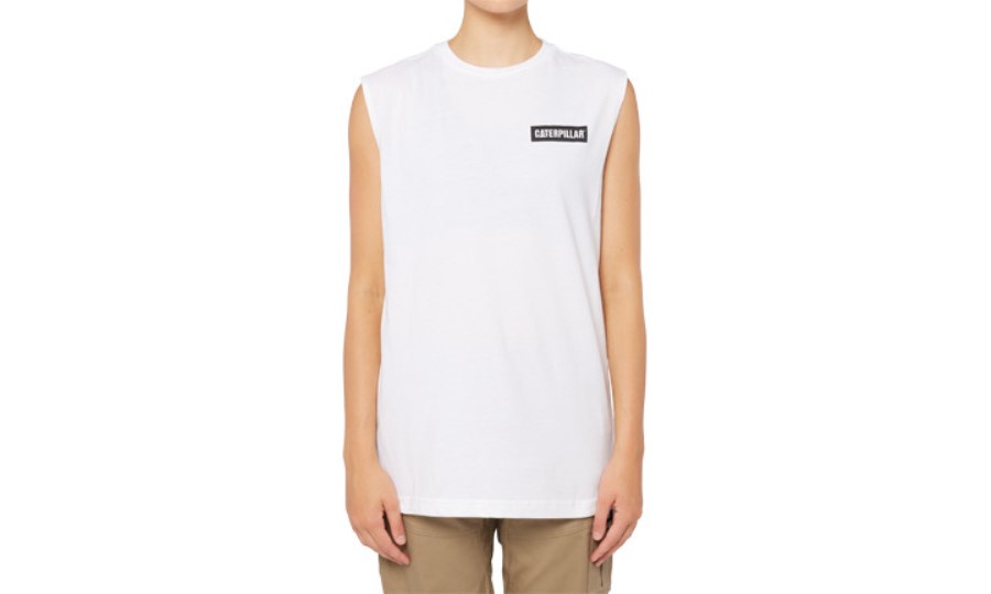 Ikon Muskel Tank Hvit Larve