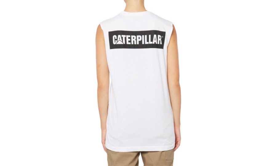 Ikon Muskel Tank Hvit Larve