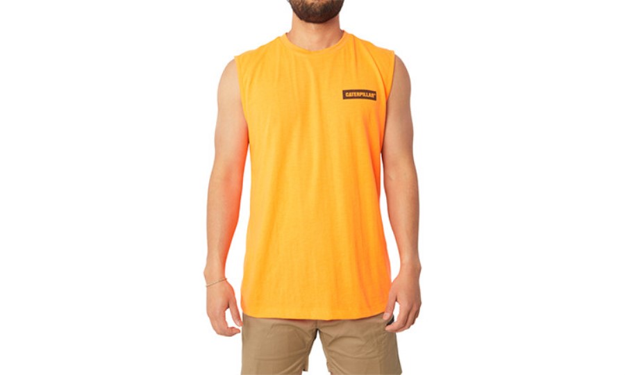 Ikon Muskel T-skjorte Hi-vis Oransje Larve
