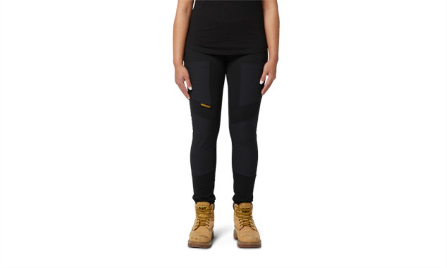 Kvinner Jobber Stretch Legging Svart Larve