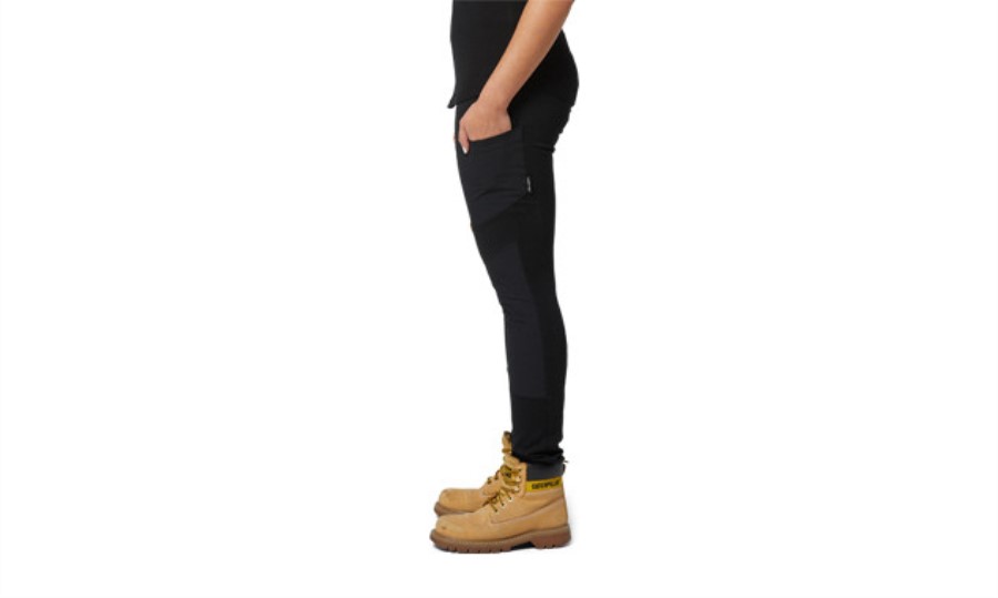 Kvinner Jobber Stretch Legging Svart Larve