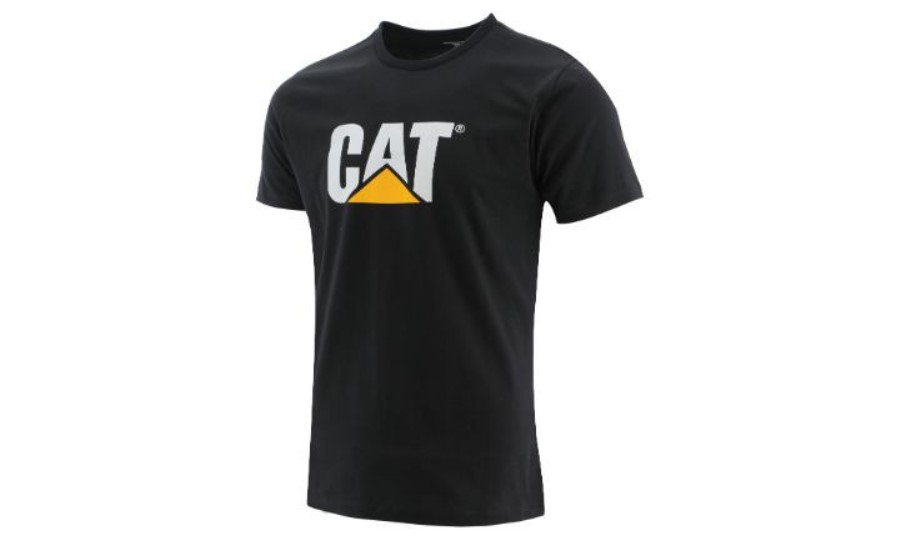Kattelogo T-skjorte Med Slim Fit Beksvart Larve