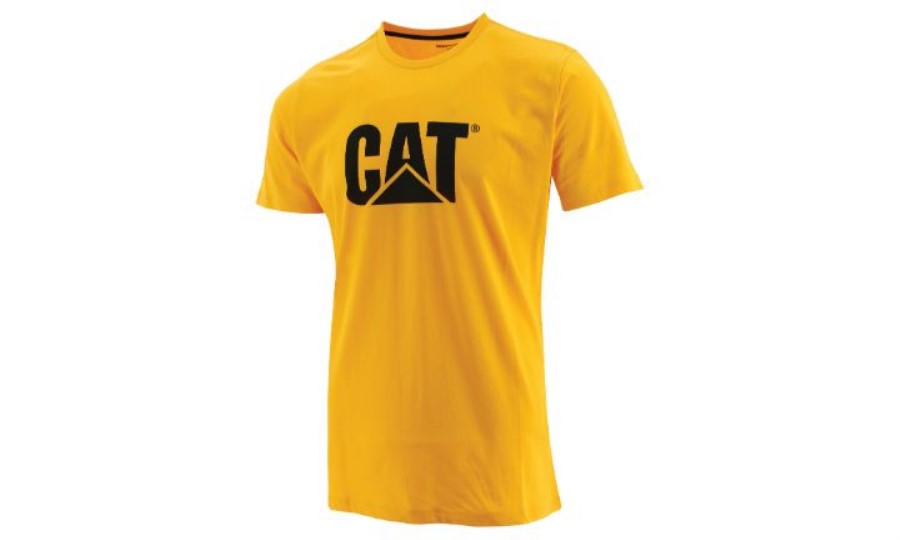 Kattelogo T-skjorte Med Slim Fit Gul Larve