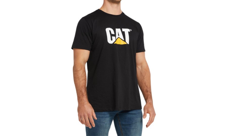 Original Logo T-skjorte Beksvart Varemerke Larve