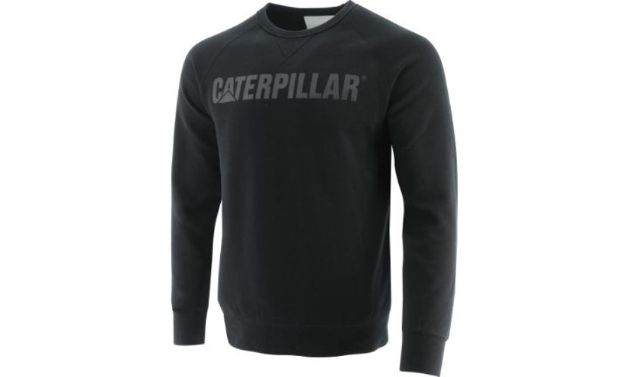 Foundation Sweatshirt Med Crewneck Pitch Black Caterpillar