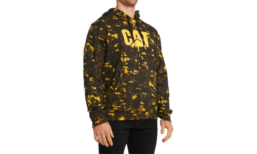 Hettegenser Caterpillar Med Foundationtrykk