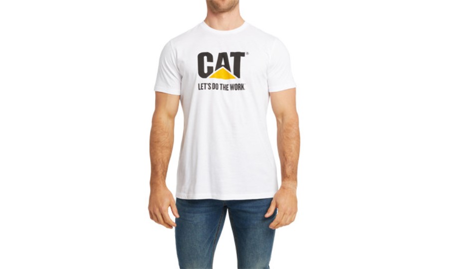 Gjøre Arbeidet Logo T-skjorte Caterpillar