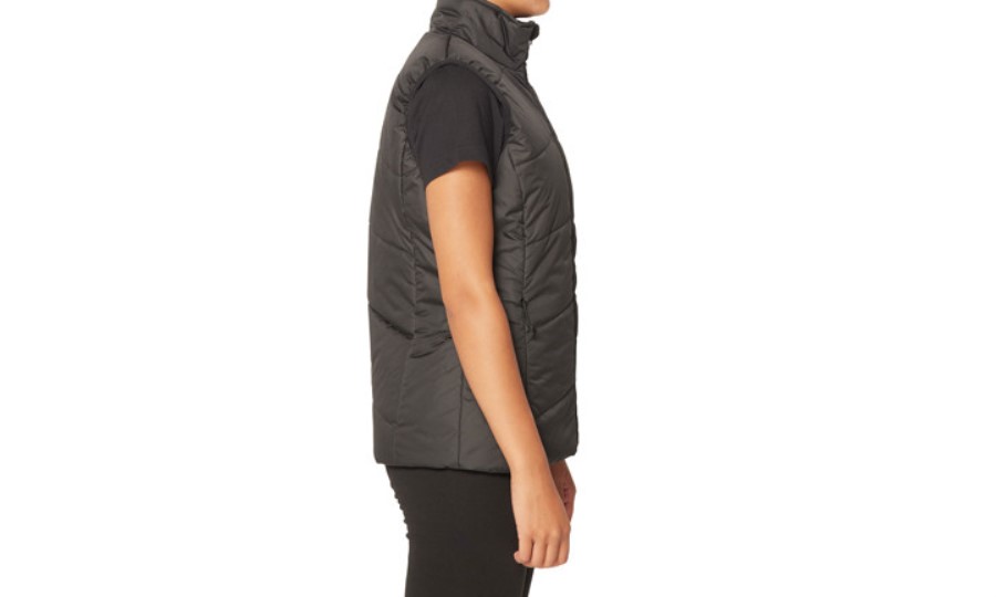 Kvinner Foundation Isolert Vest Beksvart Larve