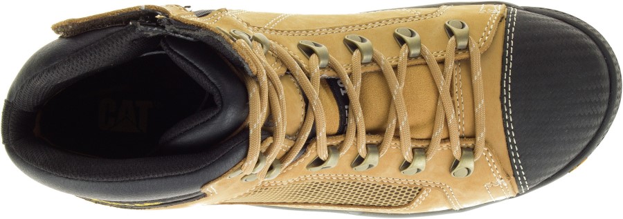 Konveks Stål Tå Mid Boot Honning Larve