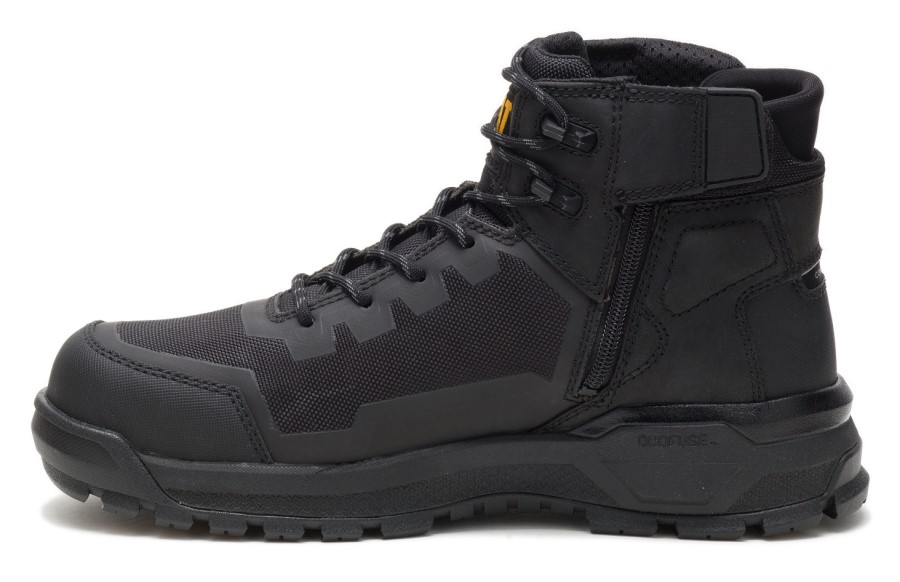 Fremdrift Kompositt Tå Arbeidsstøvel Svart Larve