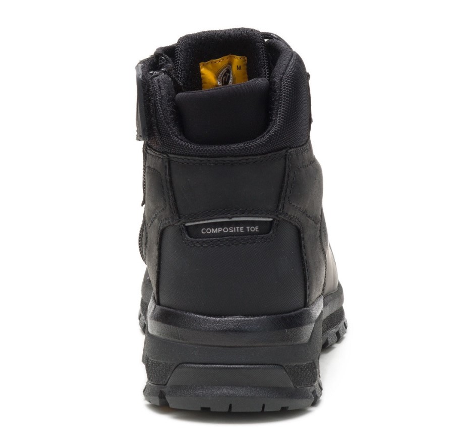 Fremdrift Kompositt Tå Arbeidsstøvel Svart Larve