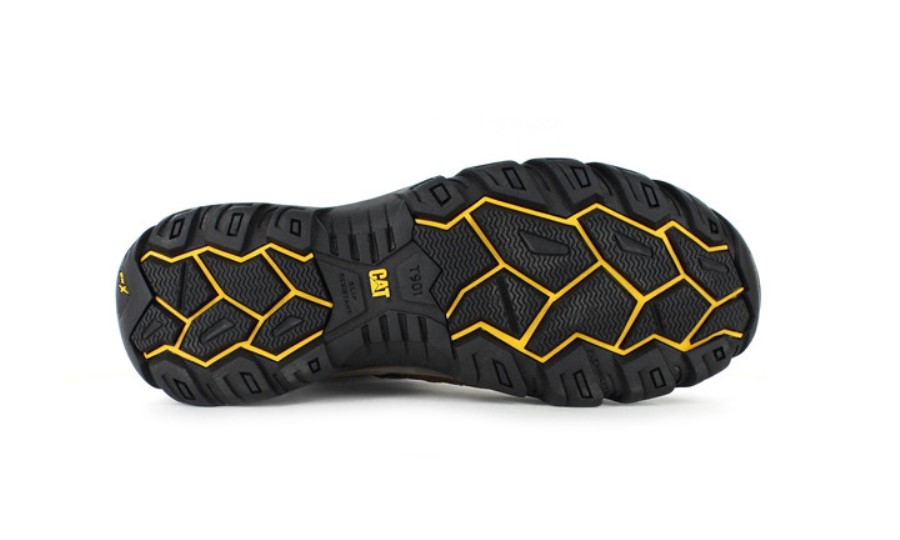 Argon Glidelås Stål Tå Støvel Brun Larve