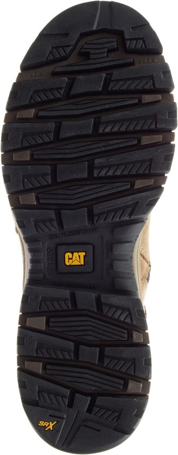 Enhet Vanntett Kompositt Tå Arbeidsstøvel Mørk Beige Larve