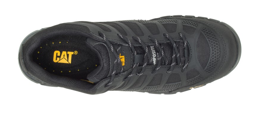 Strømlinjeforme Kompositt Vernesko Svart Larve