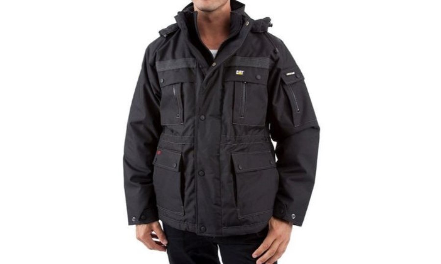 Tung Isolert Parkas Svart Larve