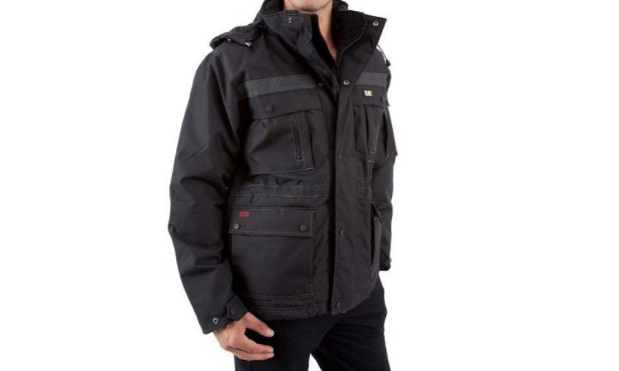 Tung Isolert Parkas Svart Larve